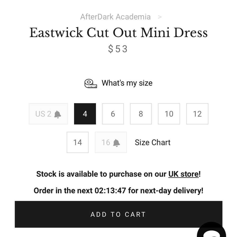Size trade available disturbia Eastwick cut out mini dress - Picture 8 of 8